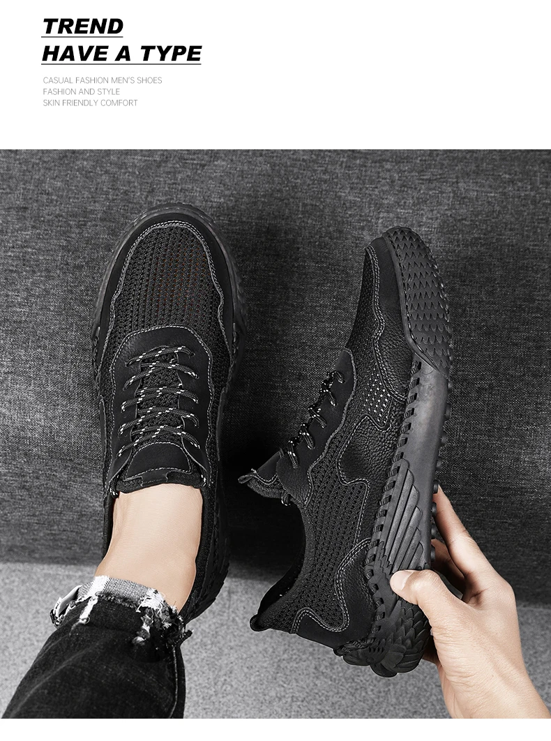 Modische Mesh-Sneaker, lässige Herrenschuhe, bequem, langlebig, atmungsaktiv, zart weich und nicht schädlich für die Füße_voghion.com