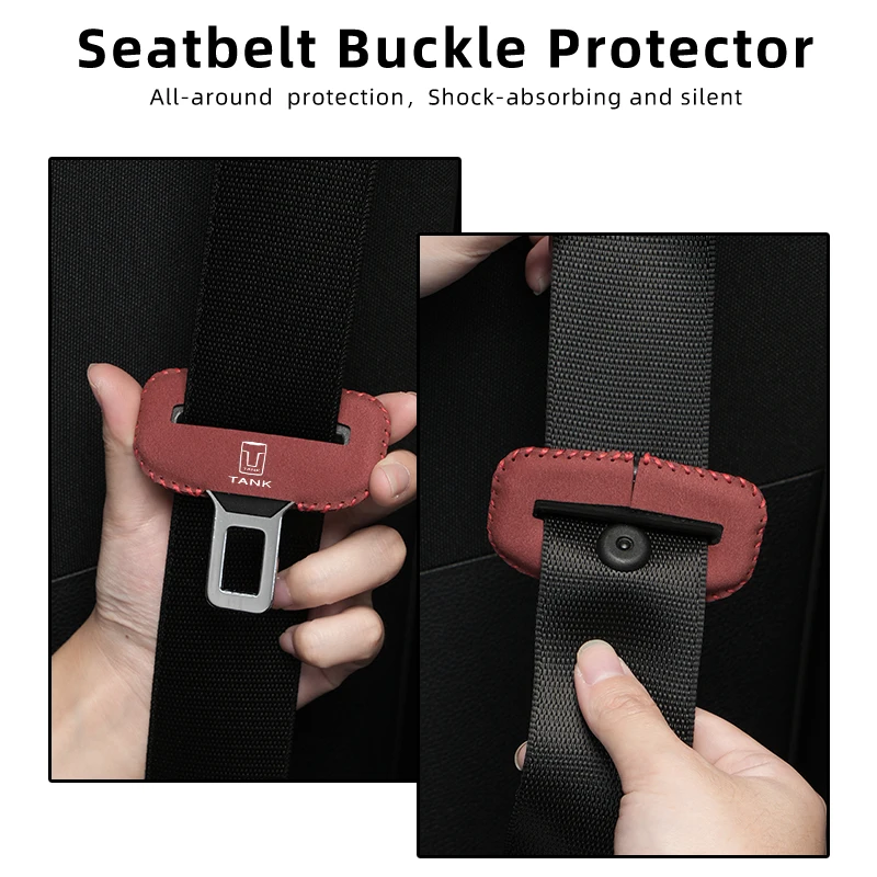 2/5Pcs Car Seat Belt Covers Fur Protection Clips Auto Accessories for TANK Great Wall Tank Tank 300 seat belt covers car seat belt accessory