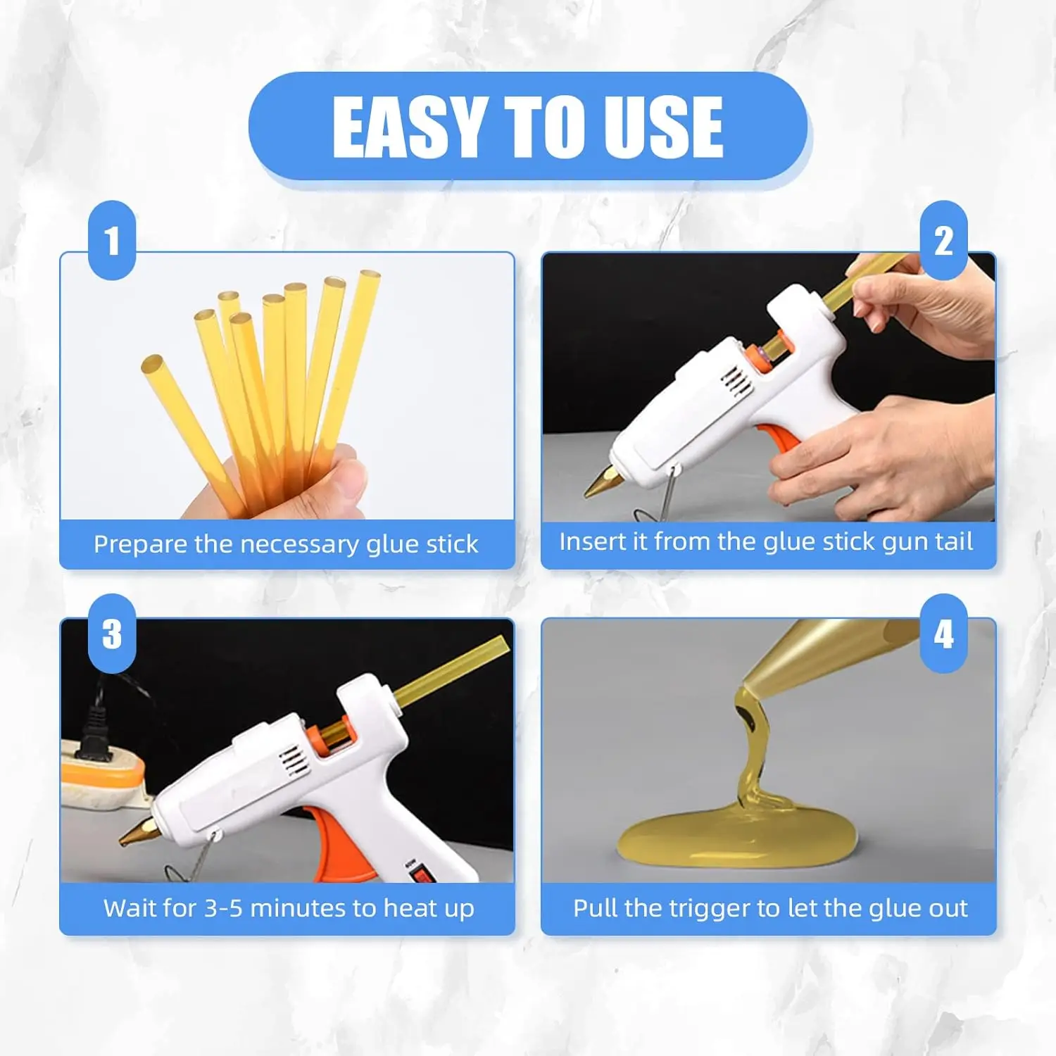 12Pcs Keratin Glue Sticks for Hair Extensions Professional Hot Melt Glue Stick Hair Adhesive Keratin Gun Bond Stick for DIY