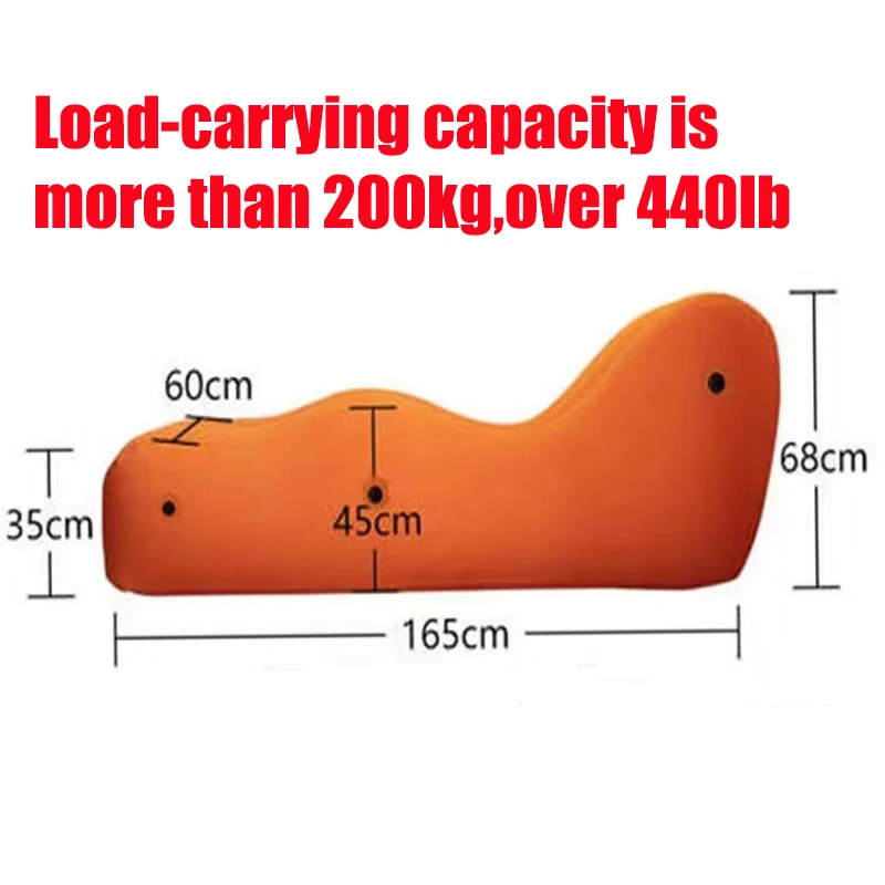 Inflatable Sofa Bed Chaise Furniture Couple Love Sofa Bed S Shape Air Cushion Multi Position Fun Yoga Training Chair Portable Pad