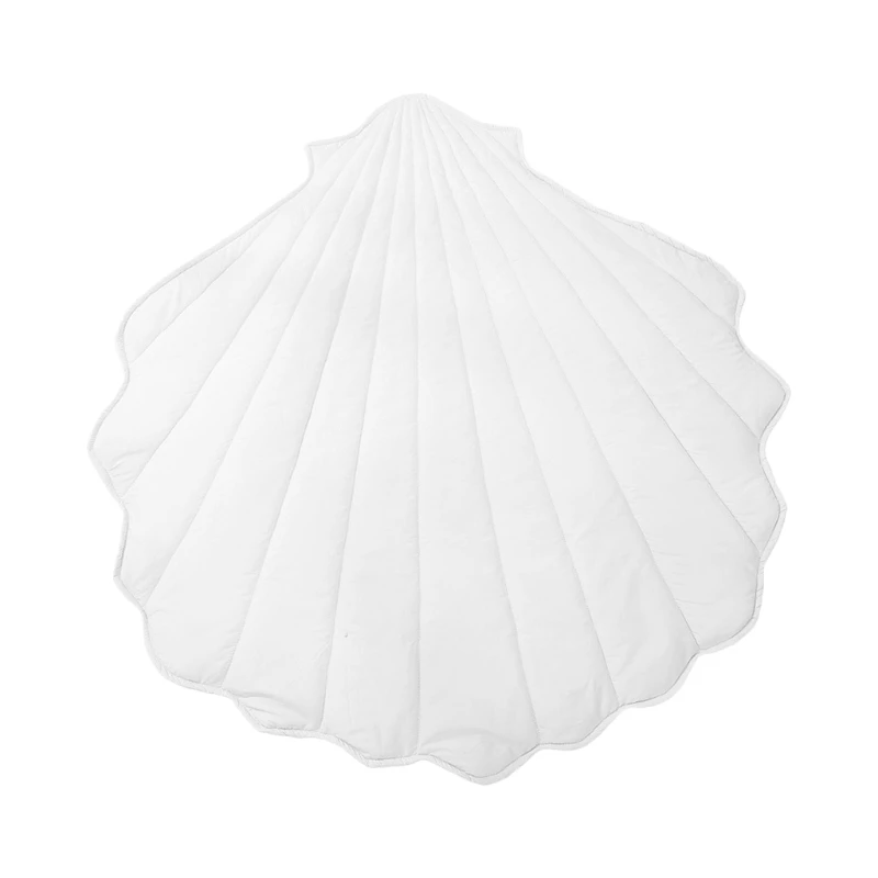 Newborn Baby Cotton Crawling Carpet Blanket for shell Shape Crawling for Play Mat Rug Kid Children Room Decor