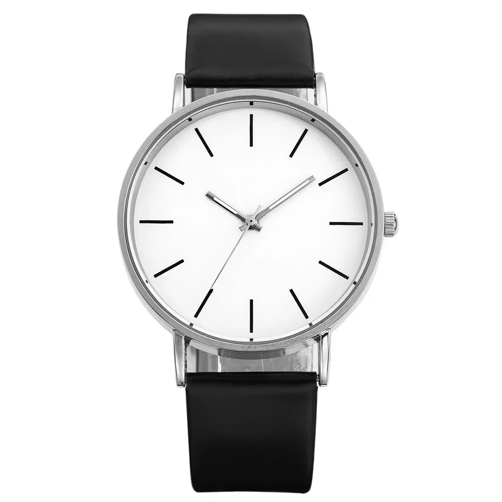 Minimalist Women's Ultra Thin Fashion Watch with Leather Strap