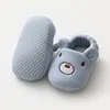 Cartoon Animals Pattern Newborn Socks Shoes Toddler Boys Girls Non-slip Crib First Walkers Winter Baby Soft Slipper Warm Booties 5