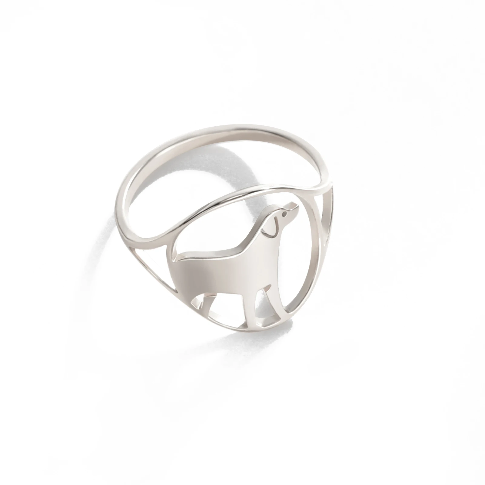 Kkjoy Mode niedlich Edelstahl Gold Farbe Hund Fingerringe Katzen ring für Frauen minimalist ischen Accessoires Schmuck Geschenk Großhandel – Detail 37
