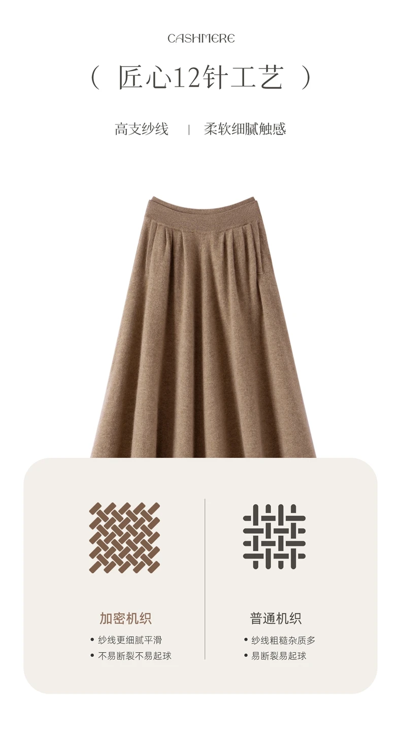 Cashmere skirt texture