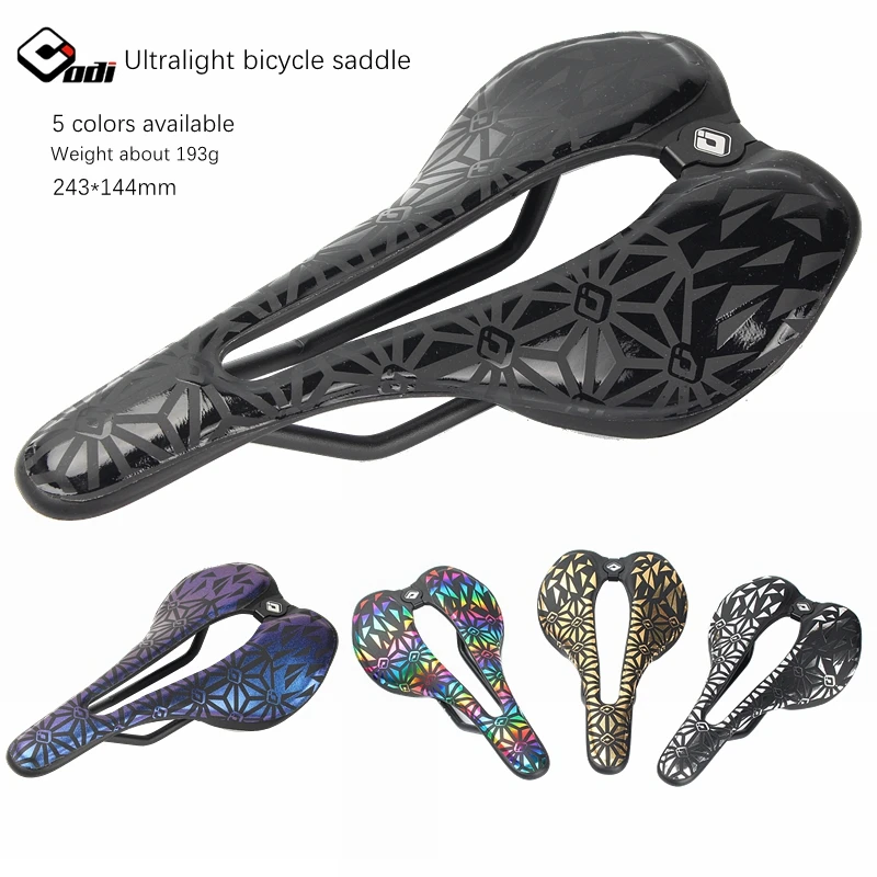

ODI Bicycle saddle Hollow Breathable Seat Ultralight PU Leather Ergonomics Road MTB Reflective Racing saddle Cycling Accessories