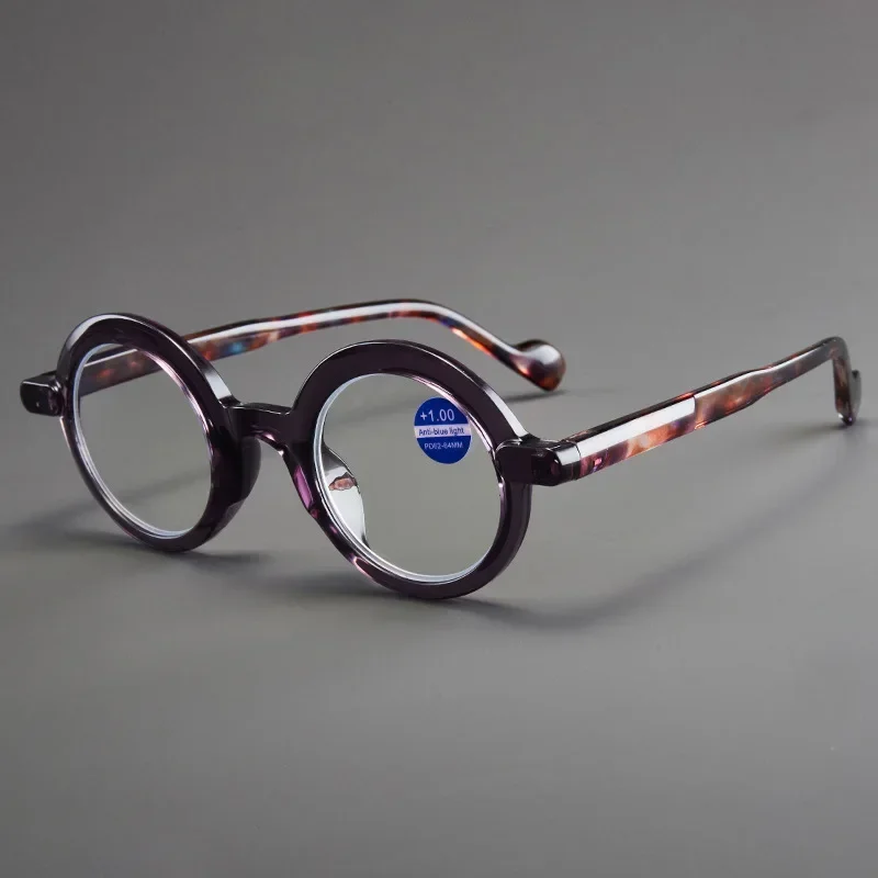 Blue Light Blocking High-Definition Round Reading Glasses