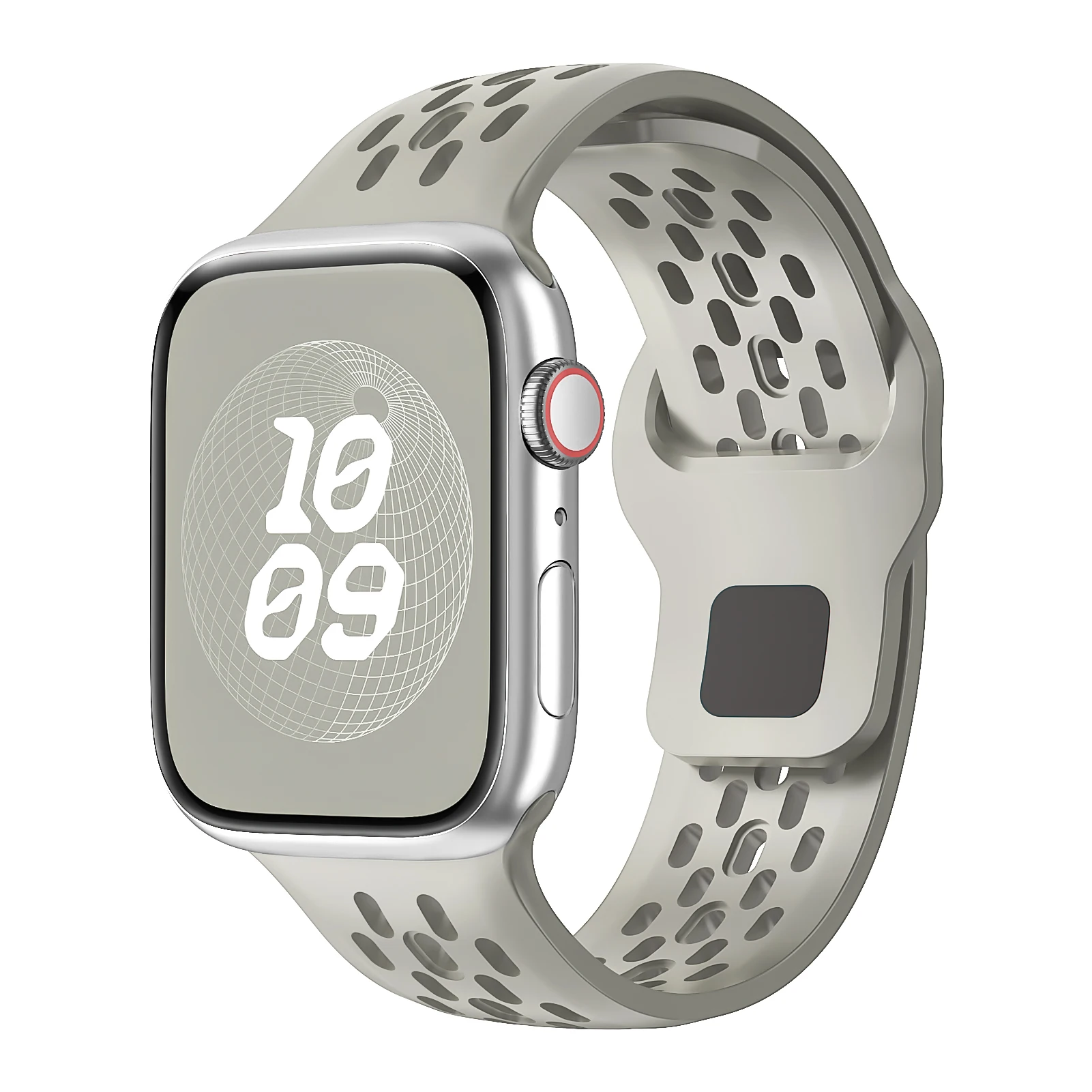ตัวเลือกสินค้า สายซิลิโคน Apple Watch ปรับได้ 45-49 มม. ใส่ได้ทุกรุ่น