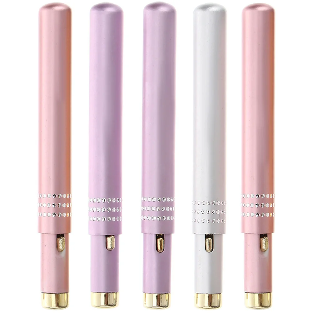 

5 Pcs Retractable Lip Brush under Eye Concealer Lipstick Makeup Use Accessory Beauty Tool Kits Aluminum Alloy Portable