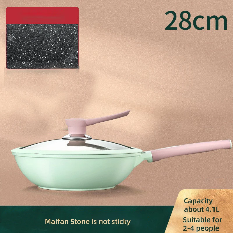 OAPE Large Capacity Medical Stone Non-stick Stew Cooking Soup Pots Saucepan  For Kitchen Cookware Pans Stewpan Skillet Nonstick - AliExpress