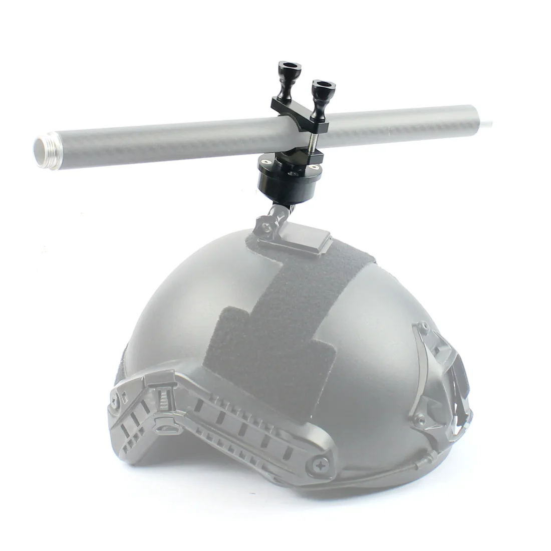 360 drehbarer, drehbarer Helmhalterungsstange, Rohrstangenclip für 22–32 mm Selfshot-Arm für Gopro Insta360 Pocket 3 Radfahren, Fallschirmspringen, Skifahren – Detail 9