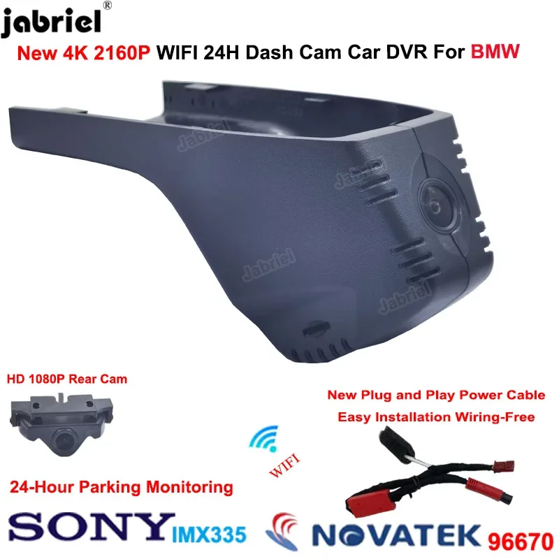 

Jabriel For BMW 3 Series G20 G21 G28 X5 G05 X7 2018 2019 2020 2021 2022 2023 2024 4K Wifi Car DVR Video Recorder Dash Cam Camera