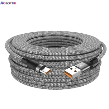 3/5/8Meter Long USB Type C Charging Cable For Huawei p30 P20 lite mate 20 10 Pro nova 4 3 2s USB-C Mobile Phone Charger cable