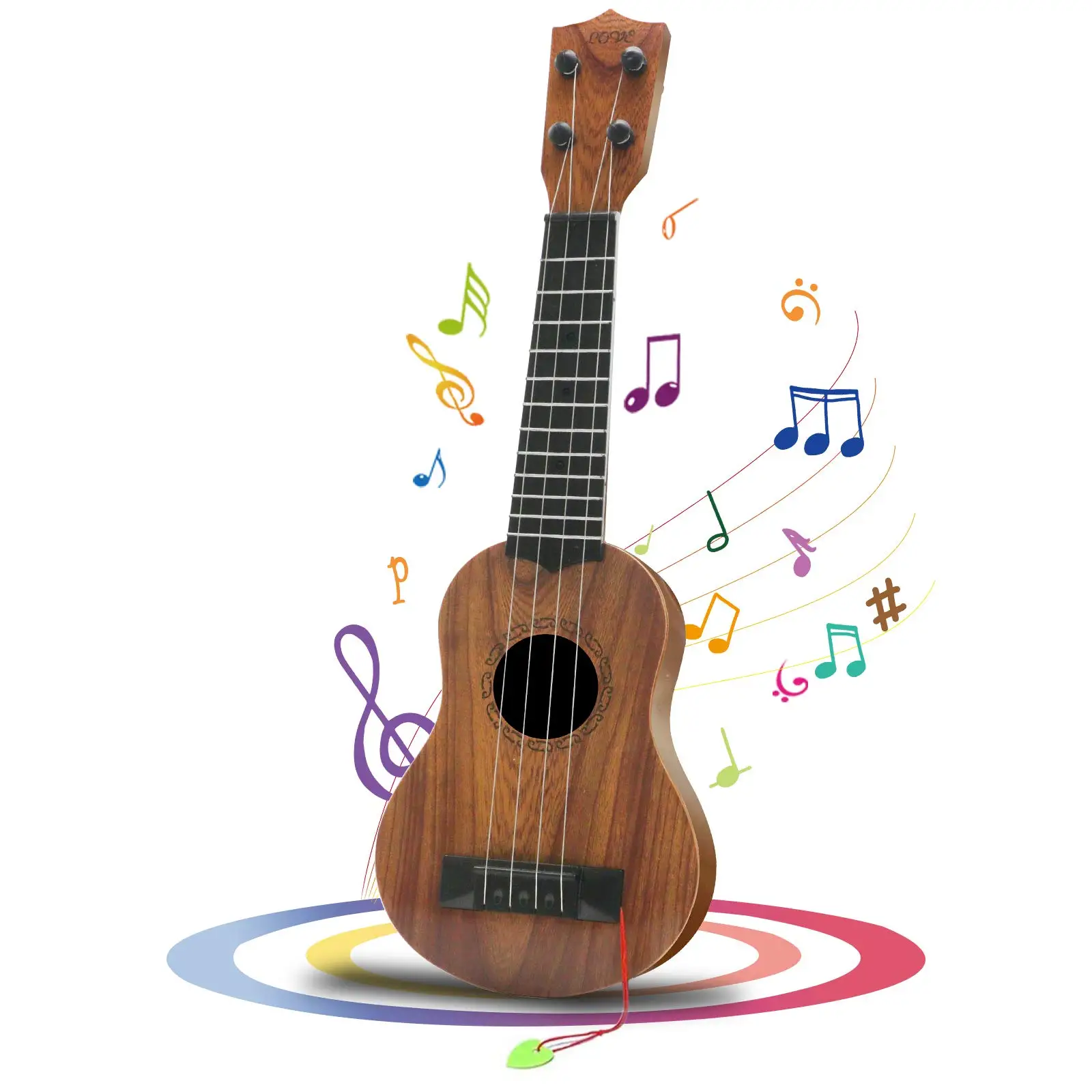 Kids Ukulele 17 Inch 4 Strings Musical Toy With Pick