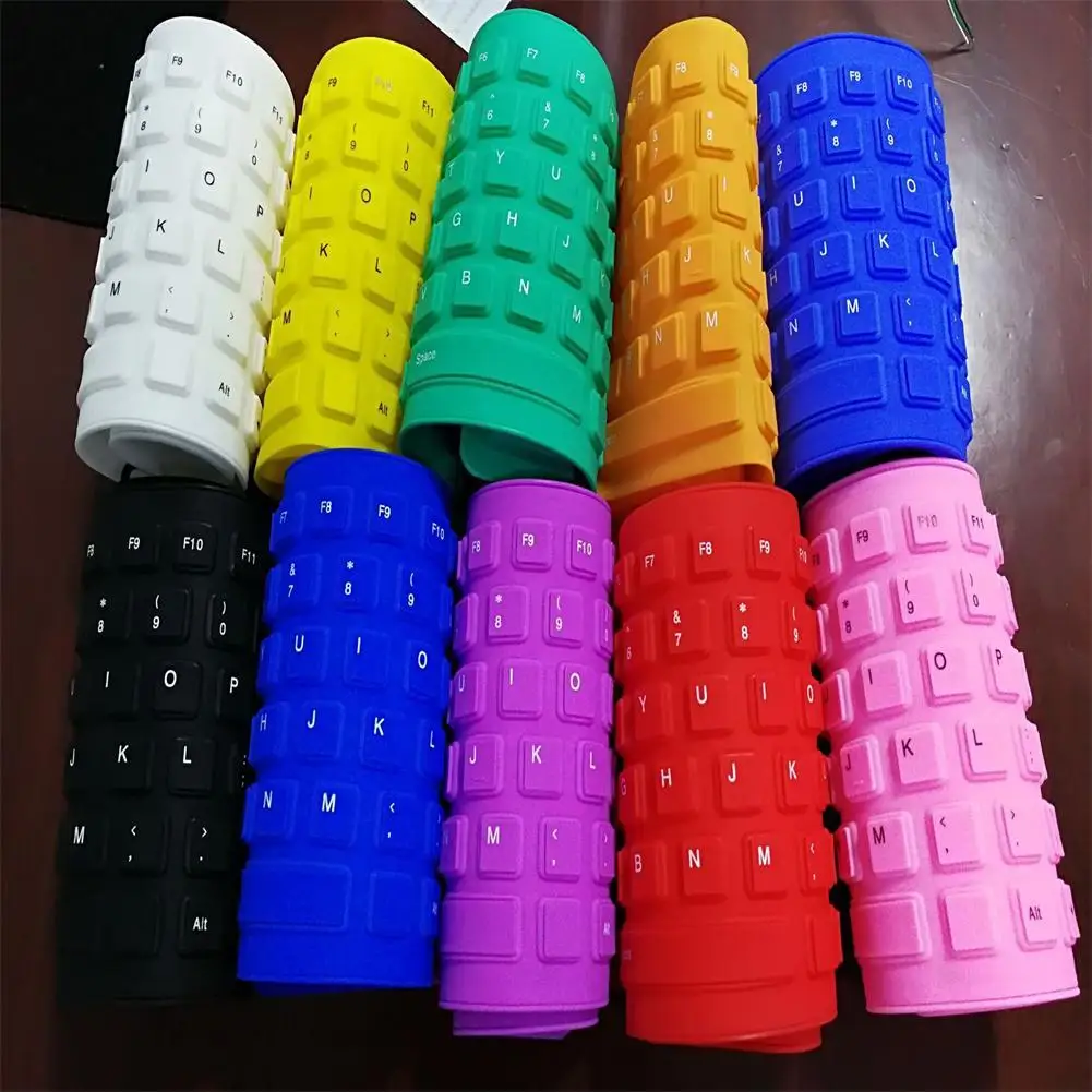 85-key Flexible Soft Silicone Keyboard Waterproof Dustproof Desktop Usb Roll Up Keyboard for Pc Laptop Notebook Accessories