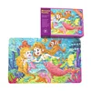 60Pcs Kids Cartoon Jigsaw Puzzles Kindergarten Boys Girls Early Education Animals Transportation Toddler Toys 4