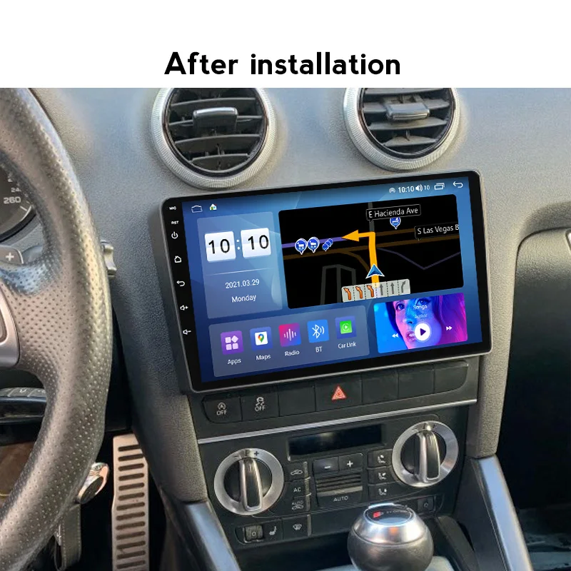 Autoradio Android 128, 6 Go/10.0 Go, Ips, Dsp, Dvd, Gps, Lecteur