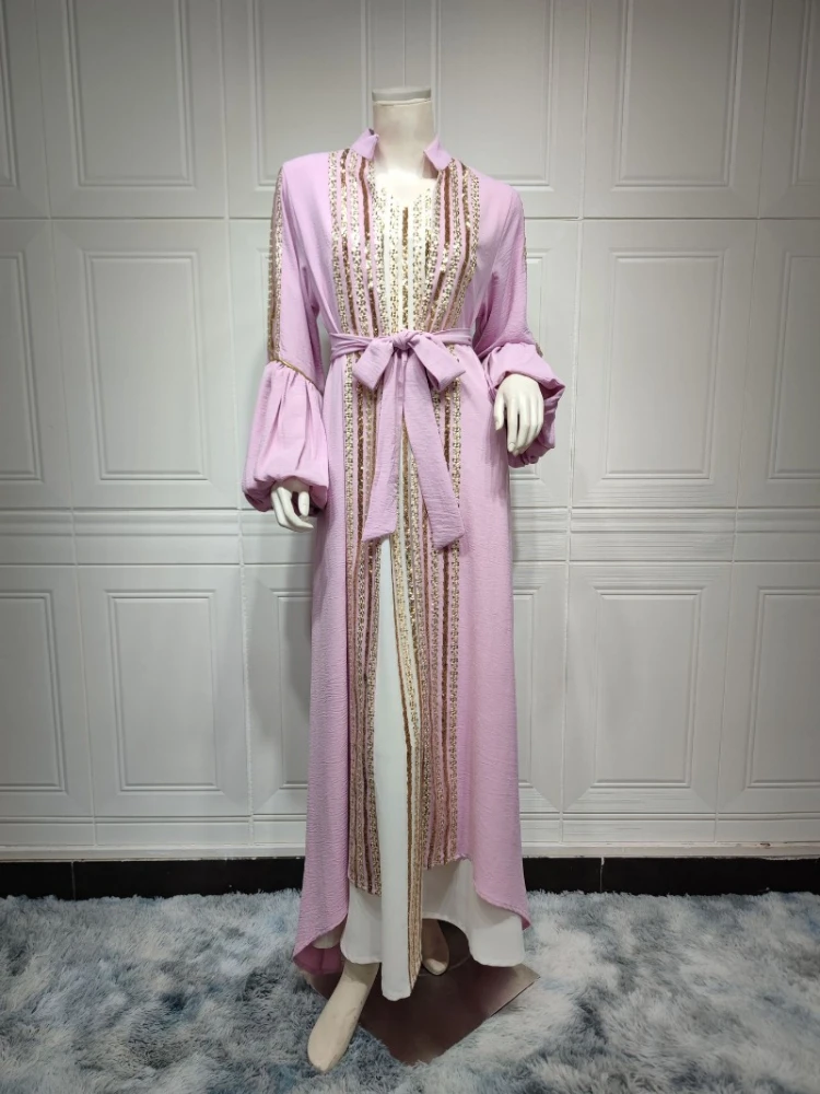 Arabic Abaya Dubai Muslim Kaftan Maxi Dress Women Luxury Ramadan Caftan Marocain Evening Party Long Dresses 2023 Abayas Femme