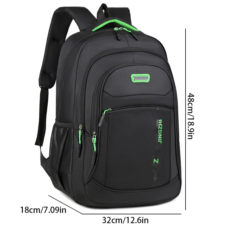 Leisure backpack, multi pocket backpack, durable laptop bag, fashionable travel backpack, business commuting backpack
