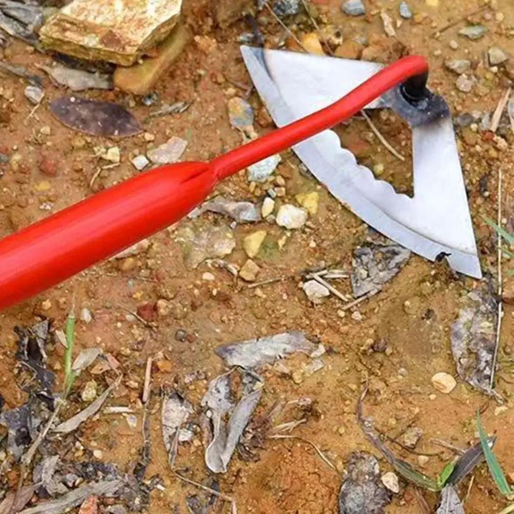 Description Picture 3 of itemSteel Hardened Hoe Handheld Weeding Rake Planting Vegetable Garden Tool Agriculture Farm Weeding Accessories Tools W4E6