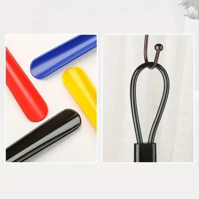 1pc Extra long flexible plastic shoe horns do not require bending durable shoe spoons for pregnant women wearing shoe assistants 4