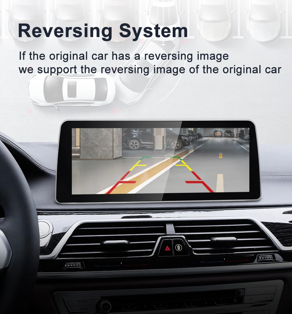 12.3inch Qualcomm 665 6125 Android 14 Screen For BMW 7Series G11 G12 Car Video P