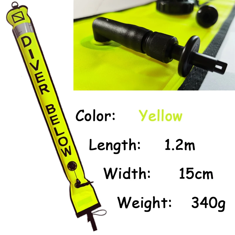 High-Visibility Inflatable Scuba Diving Safety Signal Buoy