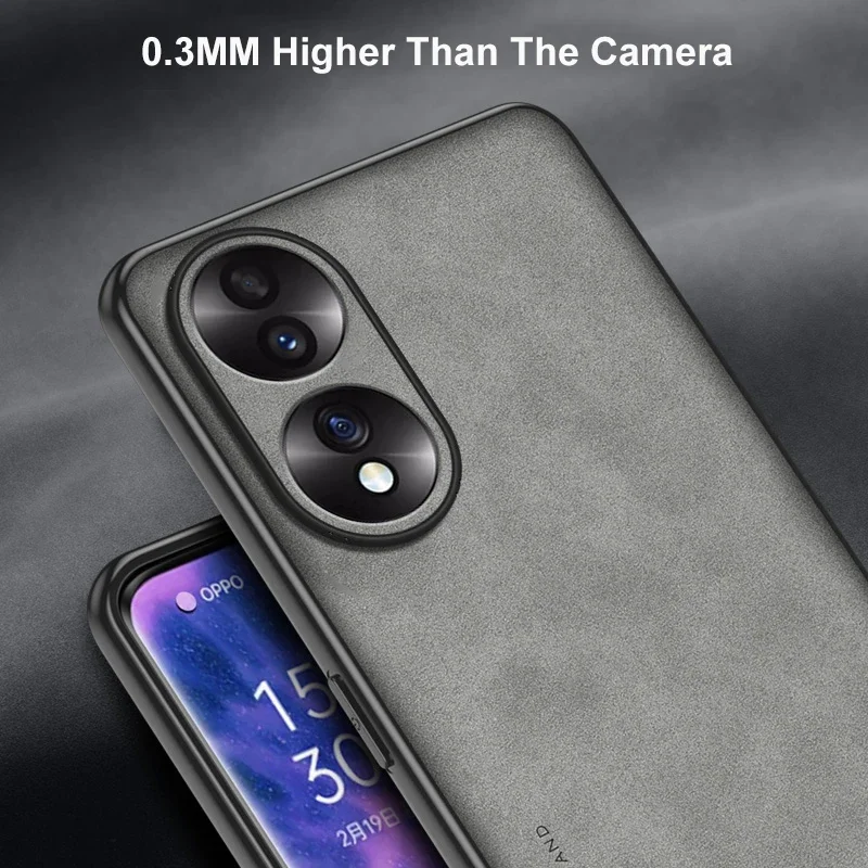 Luxury PU Leather Matte Phone Case with Full Protection and TPU Silicone Interior