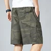 Men's Camo Shorts Elastic Waistband Casual Cargo Shorts Hiking Running Male Clothes Athletic Plus Size Y2K Knee Short Pants 5
