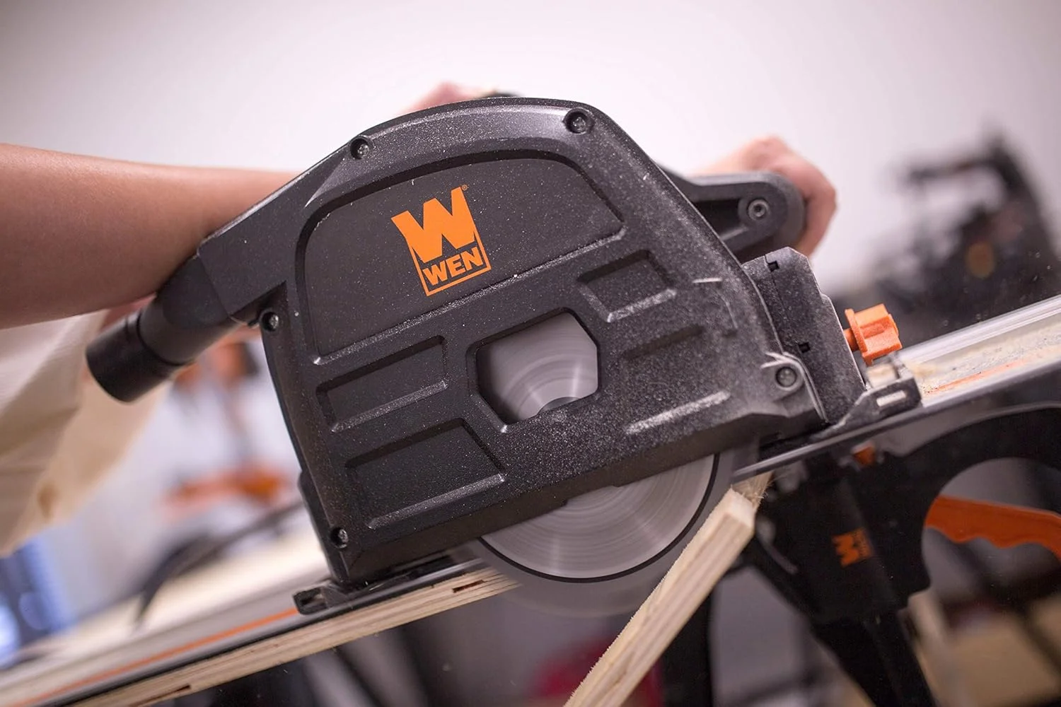 Plunge Cut Circular Saw Bundle with 100-Inch Track Saw Guide Rail and Adapters Brand: WEN