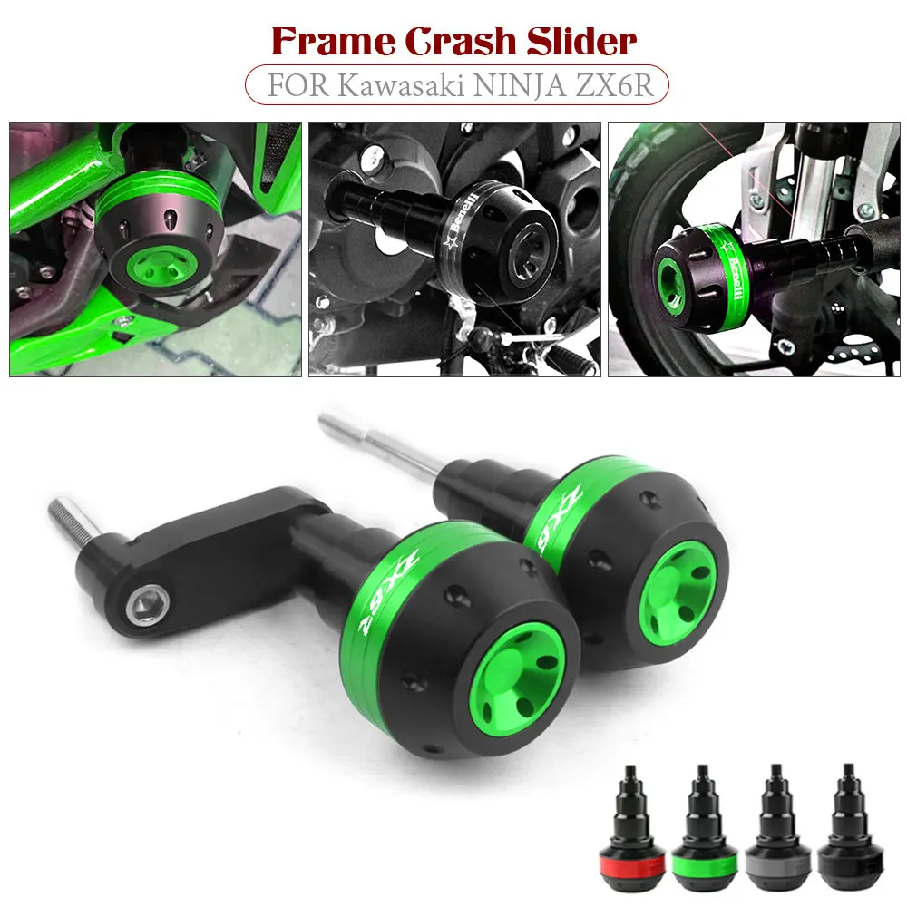

Motorcycle Falling Protection Frame Slider Fairing Guard Crash Pad Protector for KAWASAKI ZX6R NINJA ZX-6R 2005-2008