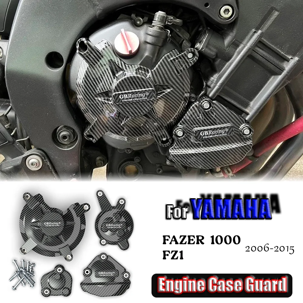 

For YAMAHA FAZER 1000 FZ1 Motorcycles Engine Case Guard Engine Case Protector Cover Engine Cover Set Engine Protection Cover