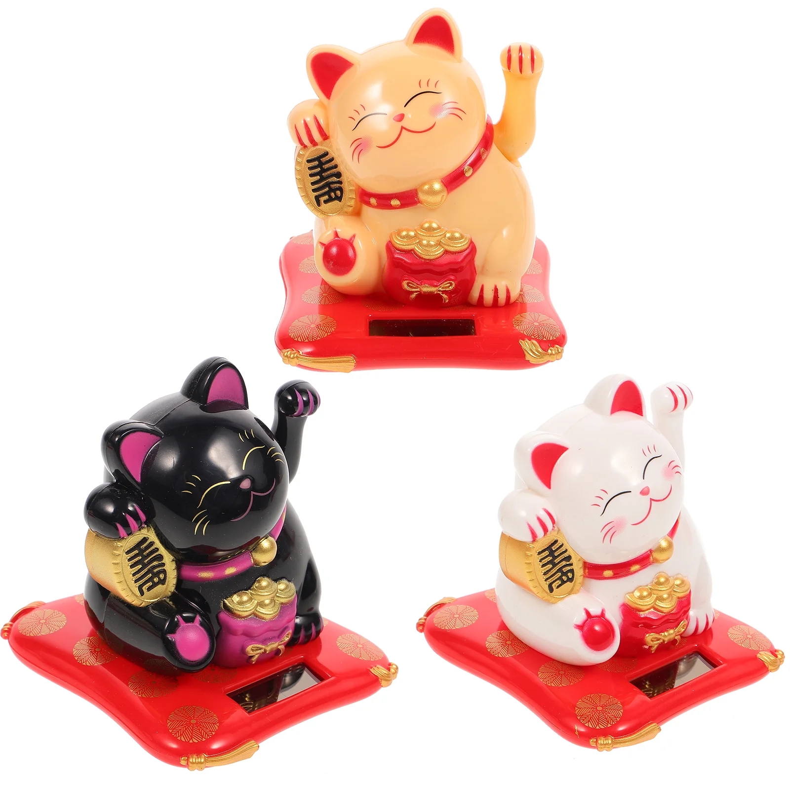 

Home Cat Decor Welcoming Home Decor Waving Cat Solar Powered Waving Cat Waving Cat Statue for Office Car Decor Home