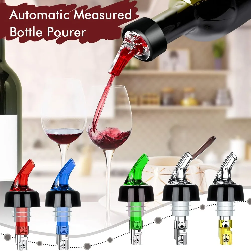 Cocktail Bar Tools 1oz Liquor Pour Spout Automatic Measured Bottle Pourer for Bartending Kitchen for cocktail bar tools