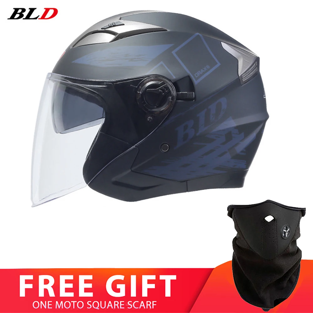 

Dual Lens Open Face Motorcycle Helmet High Quality DOT Approved Riding Motocross Racing Motobike Cascos ABS Capacete De Moto Men
