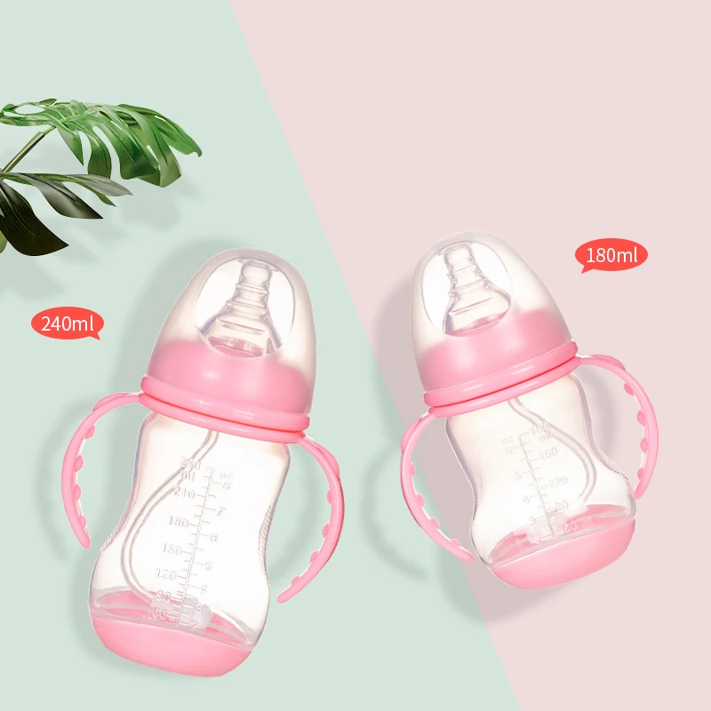 

New Baby Bottles Drinking Cup Feeding Bottle Wide-Caliber Multifunctional Drinking Milk Drinking Water Dual-use Bottle BPA Free