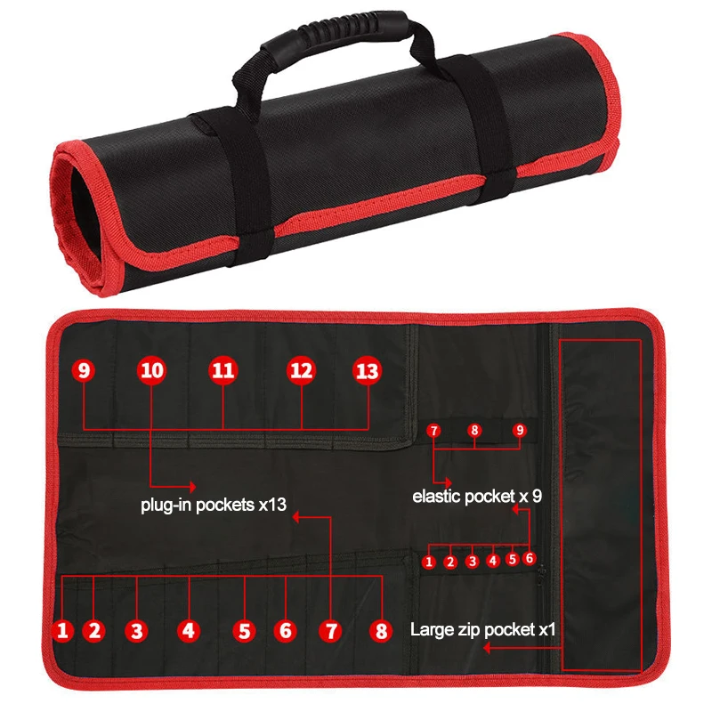 Sac De Rangement D'Outils Noir Marteau Outil Organisateur Sac Pochette À Outils Marteau Sac