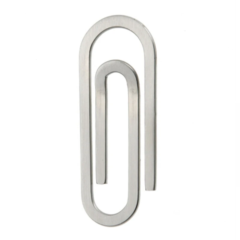 Credit Card Holder Metal Money Clip Stainless Steel Multi-Function Men Paper Clip Holder Folder Portfolio