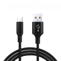 Versatile USB Type A to C Fast Charging Cable - Multiple Lengths Available - 1m (Black)
