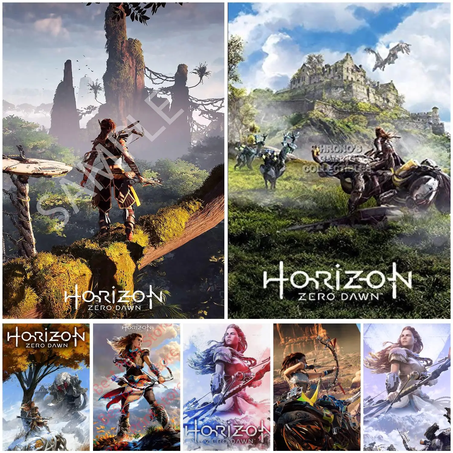 Horizon-Zero-Dawn-Poster-Canvas-Art-Poster-and-Wall-Art-Picture-Print ...