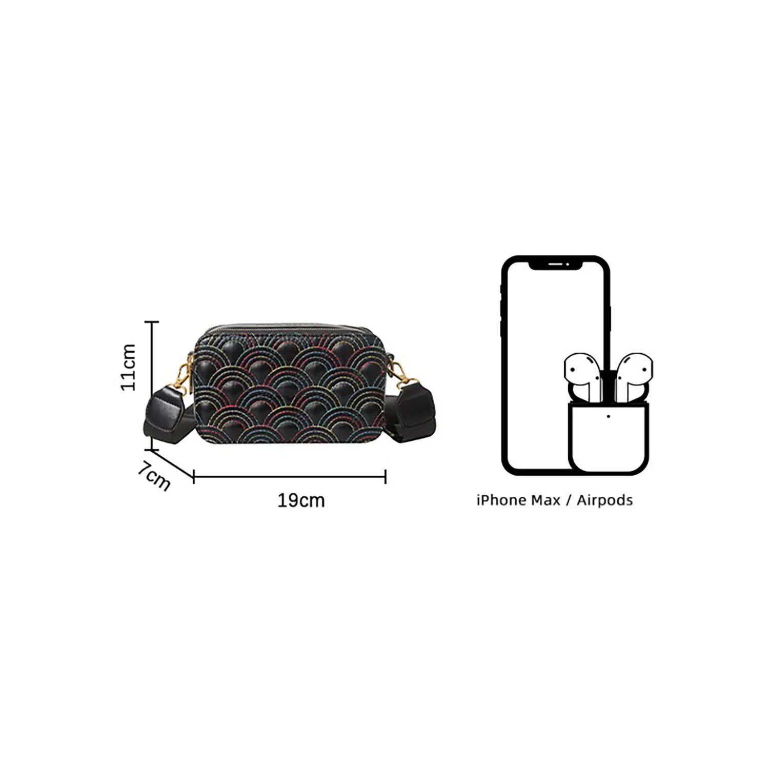 Women K-G Shoulder Bag Fashion Ladies Zip Letter Small Square Bag Luxury Camera Designer Bags