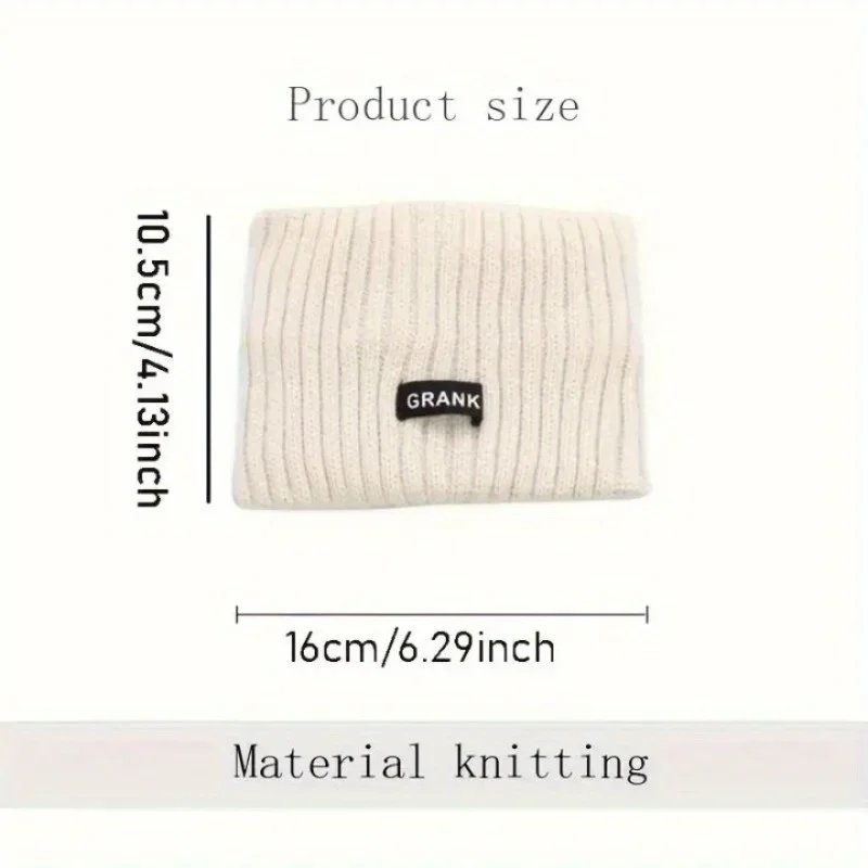 Women Winter Wide Headband Solid Color Knitted Warm Headwrap Girls Punk Elastic Headwear Sports Hair Bands A