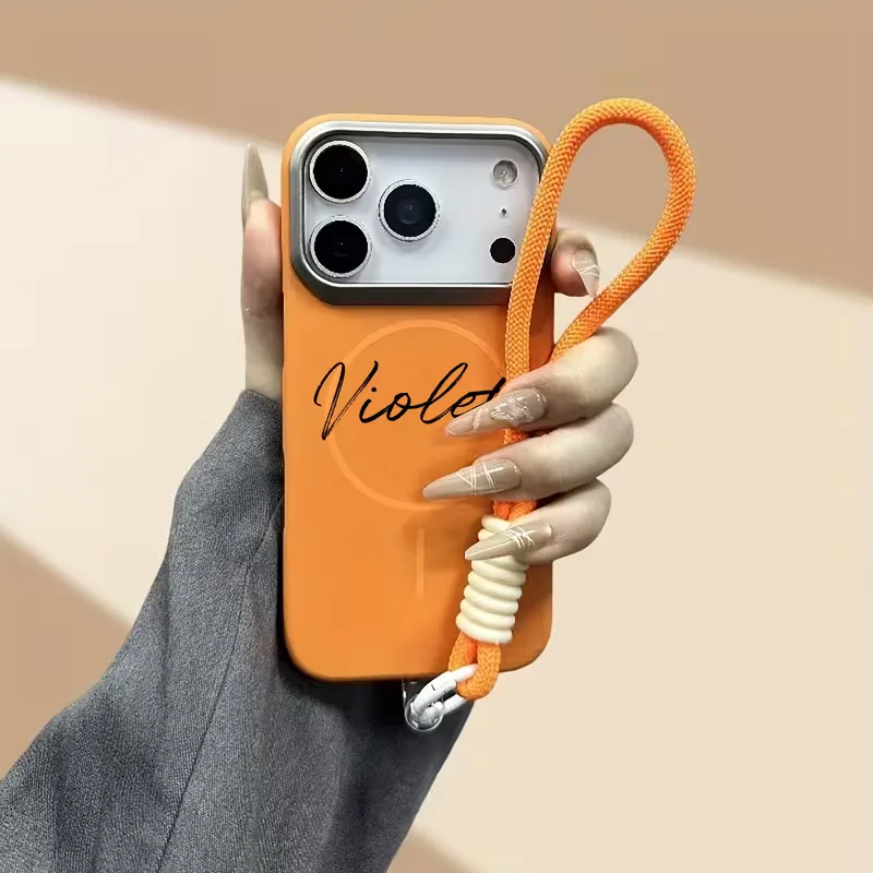 Custom Name Letter Personalized Large Window Magnetic Attraction Phone Case thumbnail 3