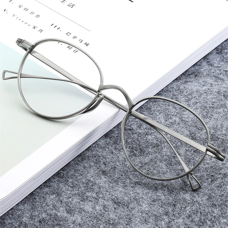 

Pure Titanium Retro Round Glasses Frame for Men Vintage Optical Myopia Eyeglasses Women Japanese Luxury Brand Spectacles Eyewear
