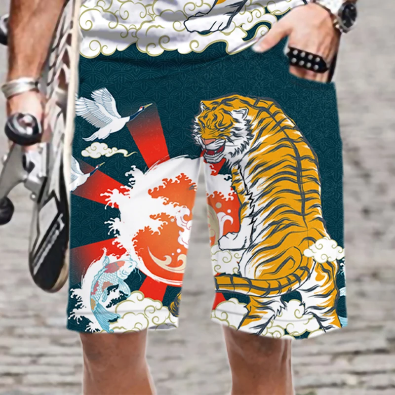 

Men's Shorts Fashion Mens Clothing Man Streetwear Swimsuit Swimming Cool Oversized Funny Loose Beach 3D Printed Casual Pattern