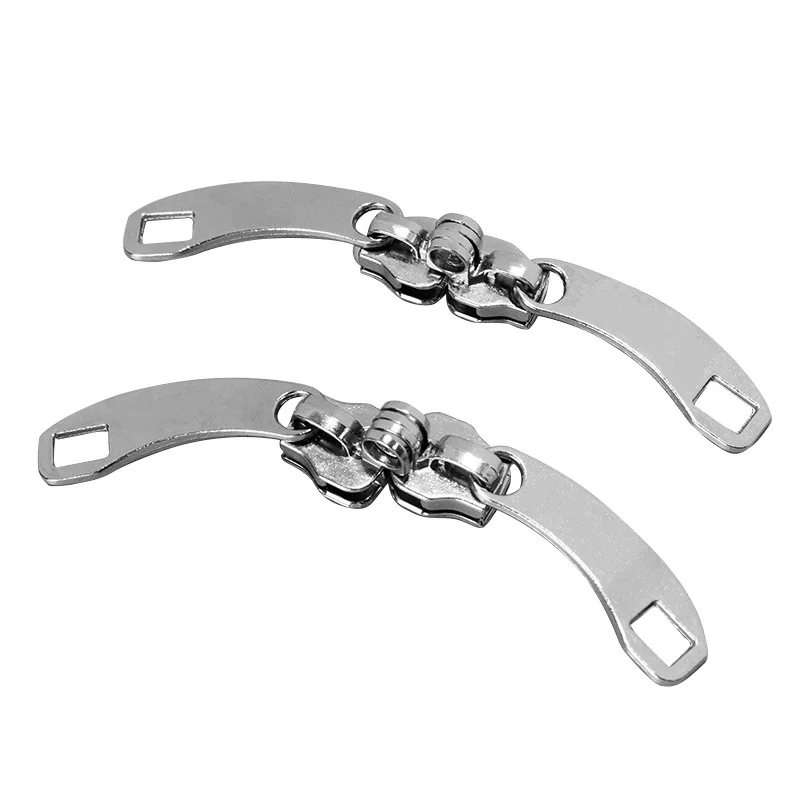 1Pair 5# 8# 10# Zipper Slider for Nylon Zips Luggage Puller with Lock Hole Zippers Head Double Zipper Head Slider Zip Repair Kit Zipper Repair Kit Zipper Sliders Zipper Heads