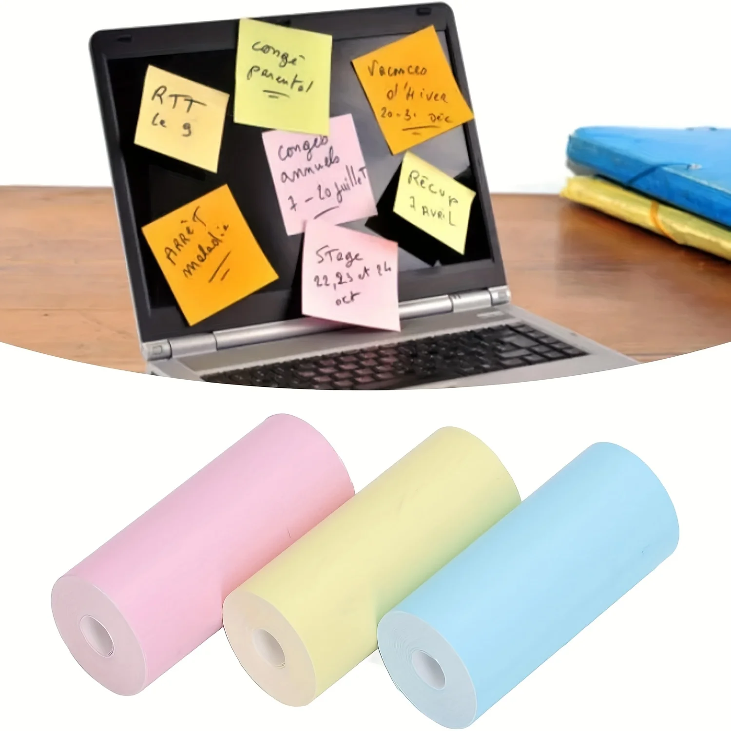 57x34mm 멀티컬러 감열지 롤 - POS, 금전 등록기, 신용카드 기기에 호환 가능