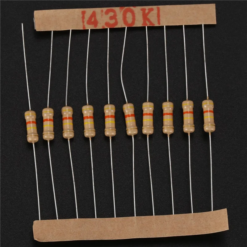 B27B 3000Pcs 50 값 1/2W 0.5W 5% 탄소 필름 저항기 모듬 키트 세트