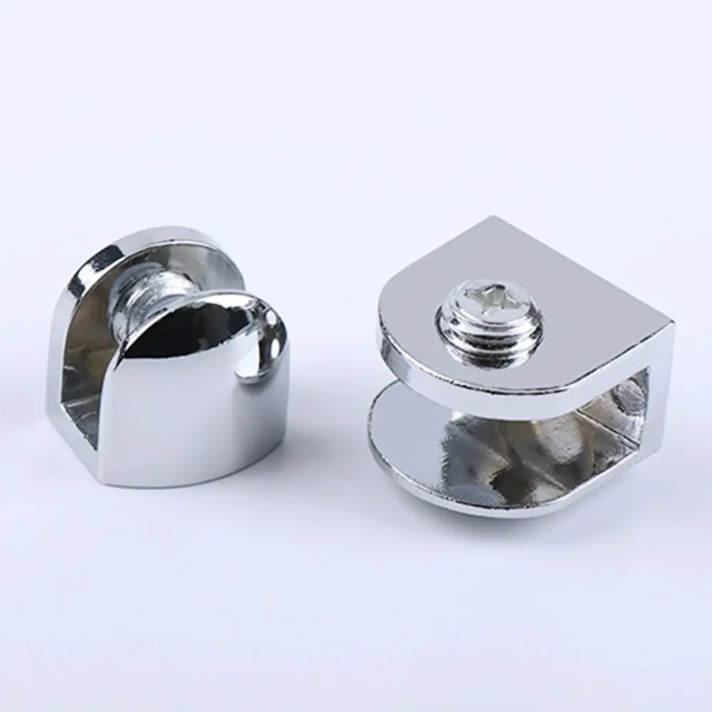 Description Picture 5 of item1Pc Thicken Nickel Finish For 6-12mm Glass Clamp Shelf Holder Support Shelves Clips Panel Bracket