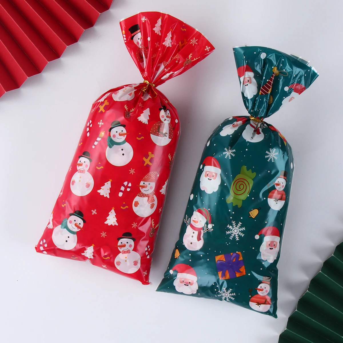 Christmas Candy Packaging Gift Bags 25/50/100pcs for Kids